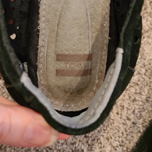 Toms moroccan cut out women's classic ballet flat black size 6 - Picture 10 of 10